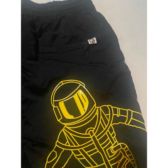 Billionaire Boys Club Nylon Shorts Men's Small Black Astronaut Space Patches - Picture 4 of 5